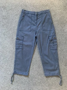 Pantalones de Carga Colección Marks & Spencer Recortados Cónicos Dark Airforce Reino Unido 12 - Imagen 1 de 13