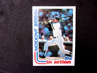 1982 TOPPS #301 HIGHLIGHT REGGIE JACKSON IN NRMT+++CONDITION..YANKEES..HOFAMER - Image 1 of 2