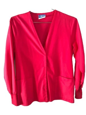 Crest скраб Топ куртка - женщин большой ярко розовый разминка длинным рукавом - Изображение 1 из 4