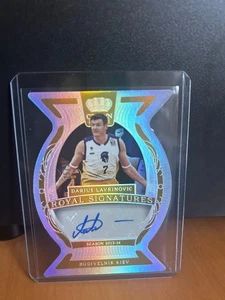 2023-24 Panini Crown Royale Eurolega BK Darjus Lavrinovic Royal Signat. 25/25 - Foto 1 di 2
