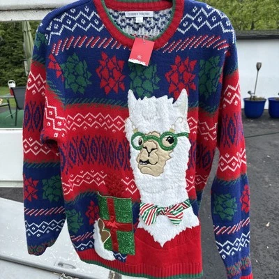 Kohl's Christmas sweater Ugly or funny llama Size S NWT - Image 1 of 4