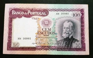 Portugal p165a, VF-XF, 100 Escudos, 1961 - Imagen 1 de 2