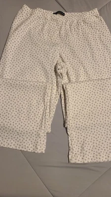Brandy Melville Floral Pajama Pants Violet flower Baggy Wide Leg Lounge One Size - Image 1 of 4