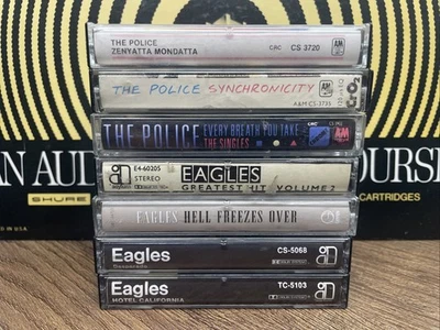 Classic Rock Cassette Lot The Police Eagles Zenyatta Mondatta Synchronicity - Image 1 of 4