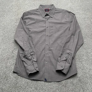UNTUCKit Shirt Mens Large Gray Slim Fit Wrinkle Free Button Down Long Sleeve - Picture 1 of 7