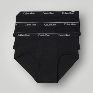 Calvin Klein Briefs Cotton 3 Pack Black Men's Underwear Classic Fit Sz 2XL New - Picture 1 of 4