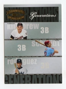 Killebrew/Schmidt/Rodriguez 2004 Donruss Threads Generations #G-27 /1500 - Picture 1 of 2