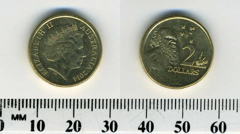 Australia 2014 - 2 Dollars Coin - Aboriginal Elder - Queen Elizabeth II Cover