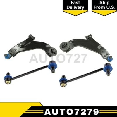 Brazo de control delantero de 4 piezas con rótula + kit de enlace de barra estabilizadora para Jaguar X-Type Foto 1 de 4