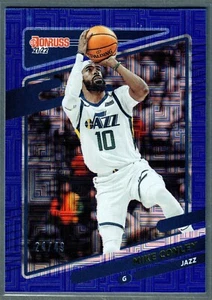 2021-22 Donruss Mike Conley Choice Blue #/49 Jazz SP - Picture 1 of 2