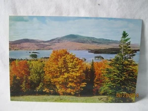 Jumbo postcard Moosehead Lake and Squaw Mountain Greenville Maine FREE SHIPPING - Picture 1 of 2