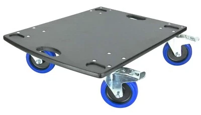 Rollbrett Transportroller 125 mm 4x Lenkrollen mit Bremse 63 x 48 cm Möbelhund - Bild 1 von 4