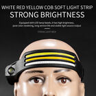 COB LED Sensor Headlight Flashlight Outdoor Camping Riding Work Light (D)