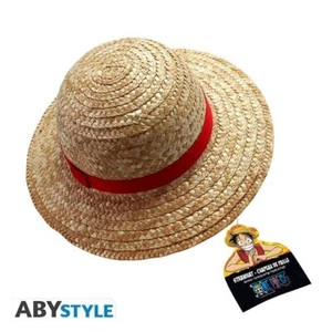 ONE PIECE ABYSTYLE CAPPELLO DI PAGLIA MONKEY D.LUFFY 36CM COSPLAY RUBBER PIRATI - Foto 1 di 6