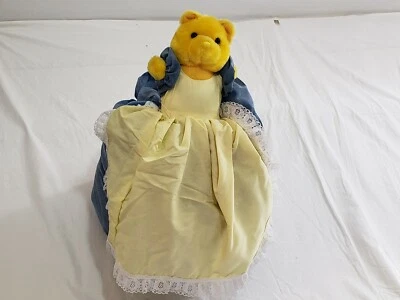 Soporte para bolsa de plástico para animales de peluche hecho a medida - oso amarillo Foto 1 de 4