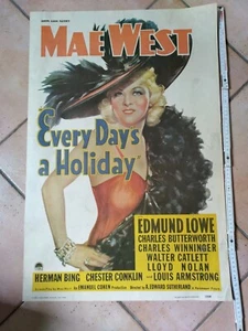Every day's a Holiday 1937 Mae West - Poster Plakat - 73x49 - Bild 1 von 1