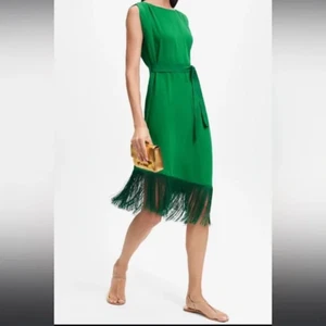 CAROLINA HERRERA Bateau Neckline Midi Length Dress Size Large - Picture 1 of 14
