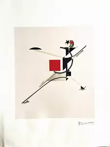 El Lissitzky Lithograph 1976- (Piet Mondrian Hans jean arp Paul Klee ) - Picture 1 of 6