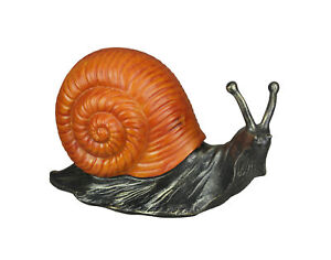 Resin Orange Snail Decorative Accent Lamp End Table Night Stand Light Sculpture