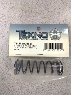 Tekno RC 80mm Rear Shock Spring Set 1.4 x 8.5T TKR6055 New!! - Image 1 of 2
