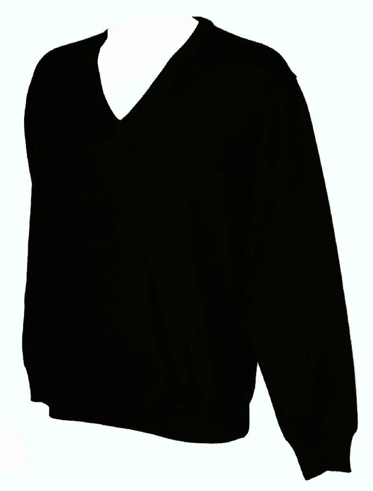 Pullover sweater shirt man mens merino wool long sleeve V neck ROLLER item 180/1 - Image 1 of 1