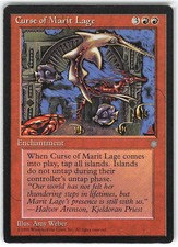 Curse of Marit Lage *Rare* Magic MtG x1 Ice Age MP