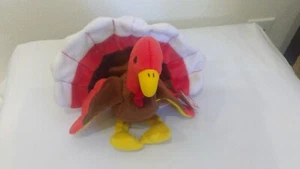 TY Beanie Baby GOBBLES the Turkey, RETIRED, RARE TAG ERRORS, PE Pellets 1996 - Picture 1 of 11