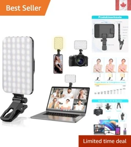Lampe de Remplissage Rechargeable 60 LED Clip avec Luminosité et Modes Réglables - Photo 1 sur 11