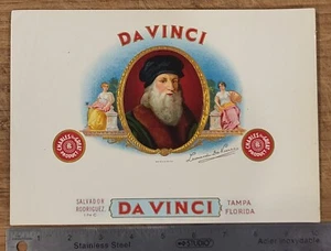 ADVERTISING Label Cigar Inner Da Vinci Tampa Florida Salvador Rodriguez - Picture 1 of 1