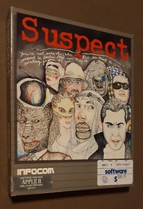 Software Suspect by Infocom per Apple II+,IIe,IIc,IIgs 1984 - Foto 1 di 3