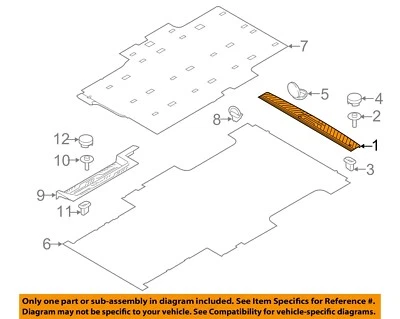 Placa de alféizar trasero interior Ford OEM 15-23 Transit-150 CK4Z6145522CB Foto 1 de 2