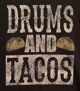 T-Shirt SM "Drums And Tacos" T-Shirt - Picture 1 of 2