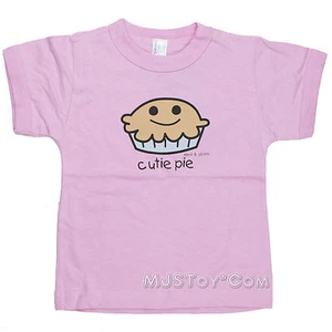 NWT Pipsqueaks David Goliath Pink "Cutie Pie" Toddler 100% Cotton Girl Tee S (4) - Picture 1 of 1