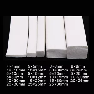 Square Silicone Foamed Seal Strip Bumper Draught Excluder Door Window Sealing - Picture 1 of 8