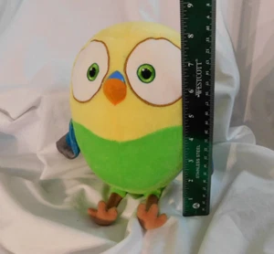 Large 10" Tall Secret Life Pets Plush Sweet Pea Bird Green Yellow Parakeet Toy - Picture 1 of 9