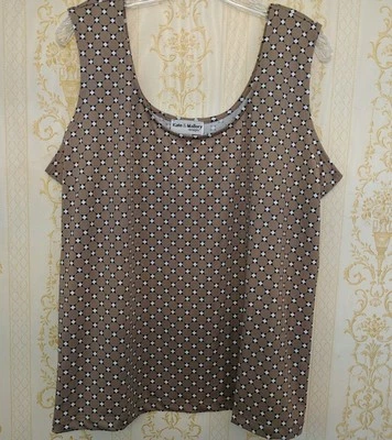Kate & Mallory Designs womens tank top 2X sleeveless Cami Stretch Plus Size  - Image 1 of 4