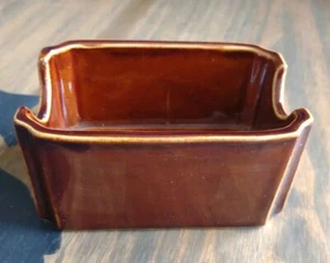Vintage Hall Zucker Paket Halter 719 Braun Teebeutel Dose Restaurant Retro 4,5" - Bild 1 von 5