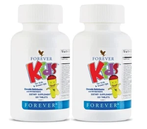 2 pack Forever Kids Chewable Multivitamin - Grape Flavor - Healthy Growth - Picture 1 of 2