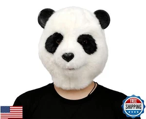 Gruselige Party Panda Maske Tier Kopfmaske Deluxe Neuheit Weihnachten Kostüm Par - Bild 1 von 5