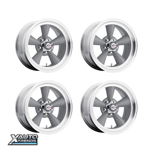 American Racing VN309 Tt O Vintage Silver Machined Lip 17X7 5X114.3 00mm Set 4 - Picture 1 of 1