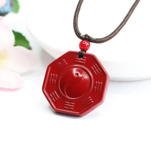Ciondolo Tai Chi Cinabro Gioielli Collane Energia Collana Charm Naturale Charms - Foto 1 di 8