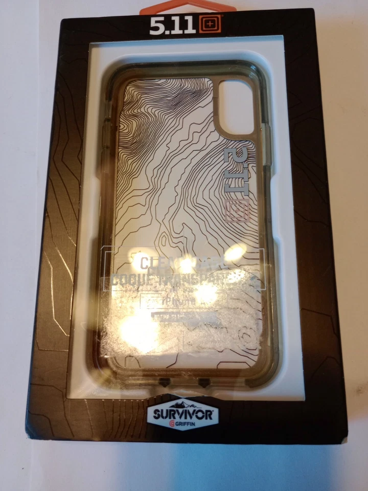 5.11 Tactical Clear Case for iPhone X by Griffin Survivor GB44076