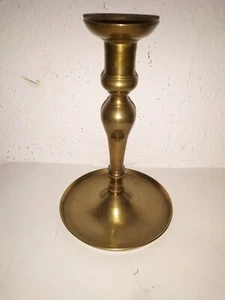 Kerzenleuchter aus Messing, Leuchter, Spät Biedermeier, original um 1880 - Bild 1 von 7