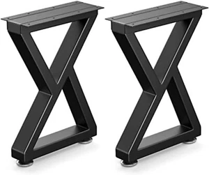 Table Legs 2PCS Metal Bench Coffee Desk Legs Heavy Duty DIY Furniture Legs for H - Picture 1 of 6