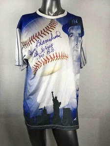 Vintage Custom Made NY Yankees Johnny Blanchard NY Skyline Grafik Shirt 16/25 Made - Bild 1 von 12