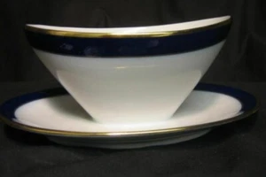 BAREUTHER Waldsassen Bavaria Cobalt china gravy boat GERMANY - Picture 1 of 5