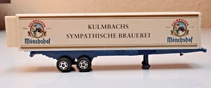 MODELO COCHE 1:87: REMOLQUE SEMIRREMOLQUE "KULMBACHER MÖNCHSHOF", plástico/metal, M21 - Imagen 1 de 3