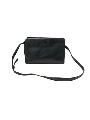 Bandolera Francesco Biasia Evolution de cuero negro con correa ajustable Foto 1 de 4