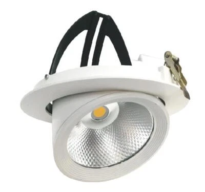 Faro LED COB 30W a incasso rotondo Orientabile 220v F.I.180-185mm - Immagine 1 di 4