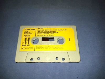 MOZART PIANO CONCERTO No.21 CLASSICAL CASSETTE TAPE ALBUM (NO INLAY #144) - Image 1 of 2
